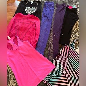 Lot of Ivivva Size 12-14 Kids - discontinued Lululemon for kids 7 items included